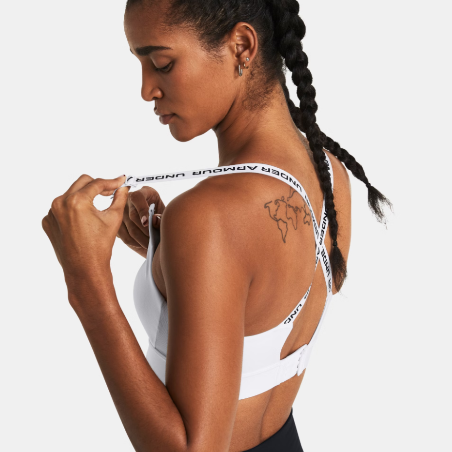 Womens Infinity 2.0 Mid Sports Bra (White)