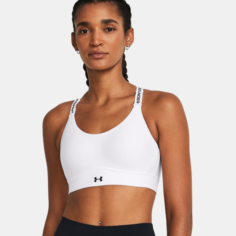 Womens Infinity 2.0 Mid Sports Bra (White)