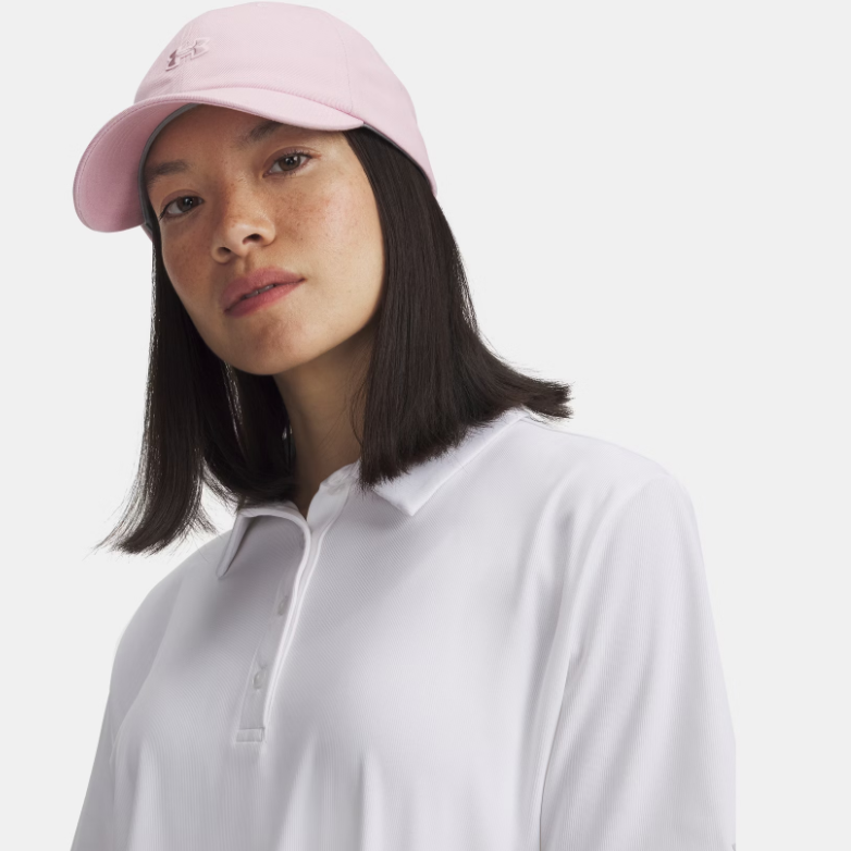 Womens UA Drive Low Adjustable Cap (Prime Pink)