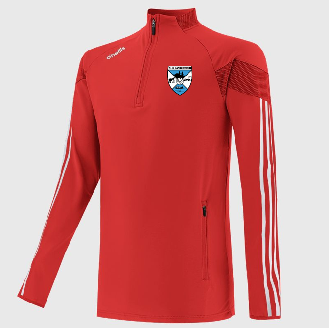 Clifden Tour Brushed Half Zip Top (Red/White)