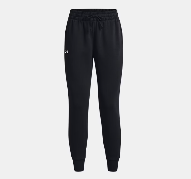 Womens Rival Fleece Joggers (Black/White)