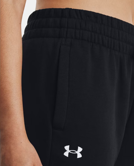Womens Rival Fleece Joggers (Black/White)