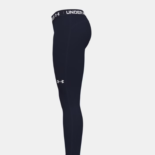 Womens HeatGear Authentic Leggings (Navy)