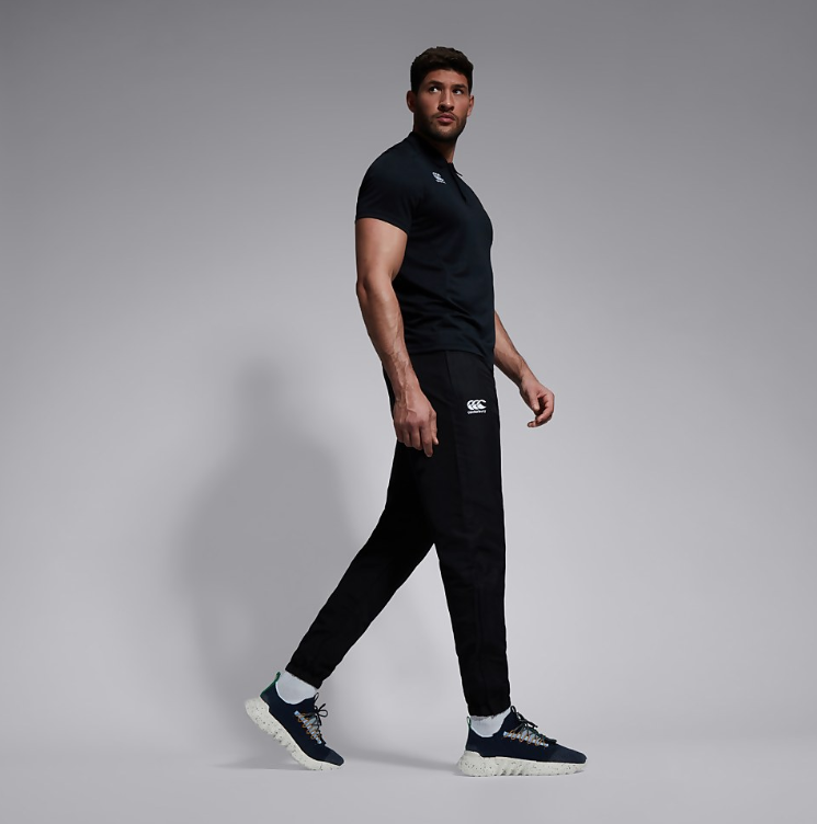 Mens Club Tapered Cuff Track Pants (Black)