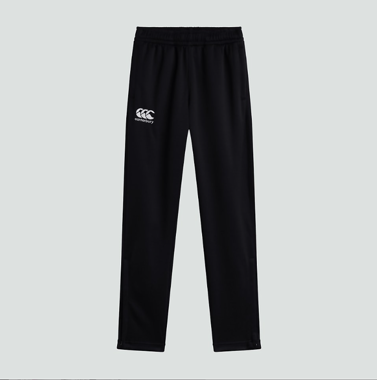 Junior Unisex Stretch Tapered Polyknit Pant (Black)