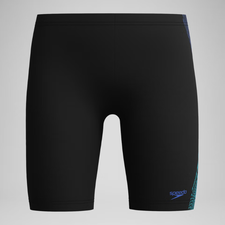Boys Plastisol Placement Jammer (Black/Blue)