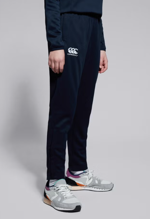 Junior Unisex Stretch Tapered Polyknit Pant (Navy)