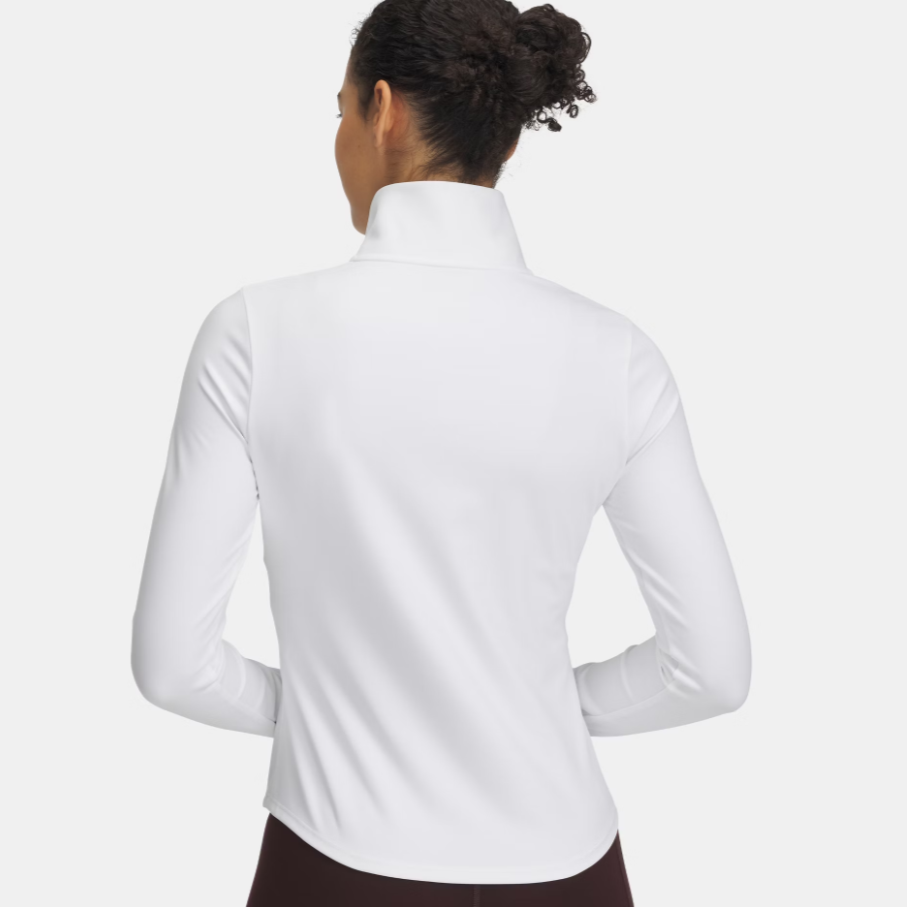 Womens UA Motion 1/2 Zip (White/Black)
