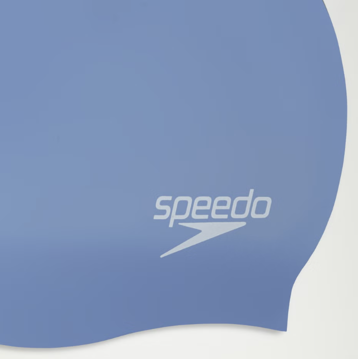 Long Hair Silicone Cap (Blue/Purple)