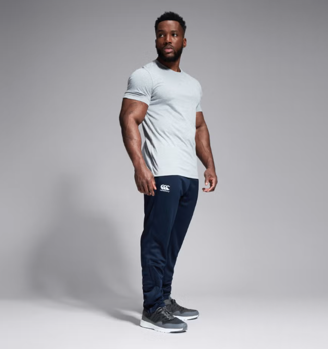 Mens Strech Tapered Polyknit Pant (Navy)
