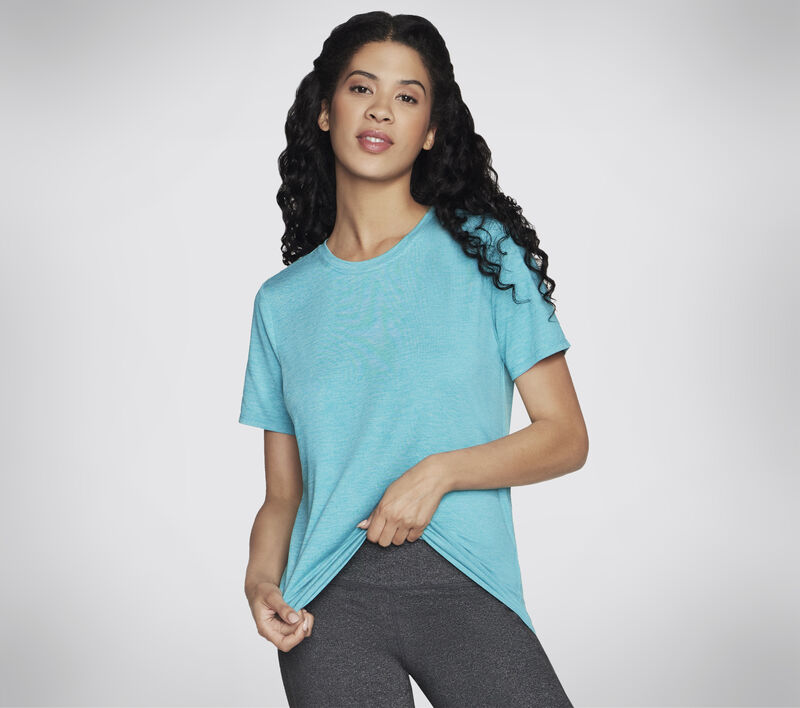 Womens GoDri Swift Tee (Aqua/Blue)