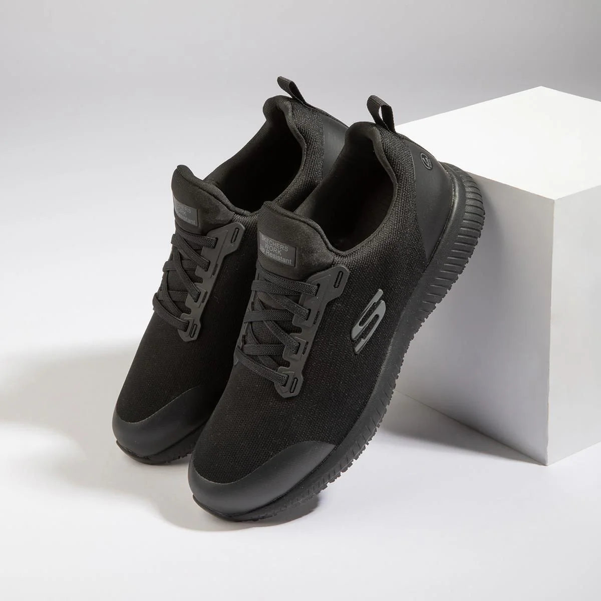 Womens Squad SR Work Shoe (Black/Black)