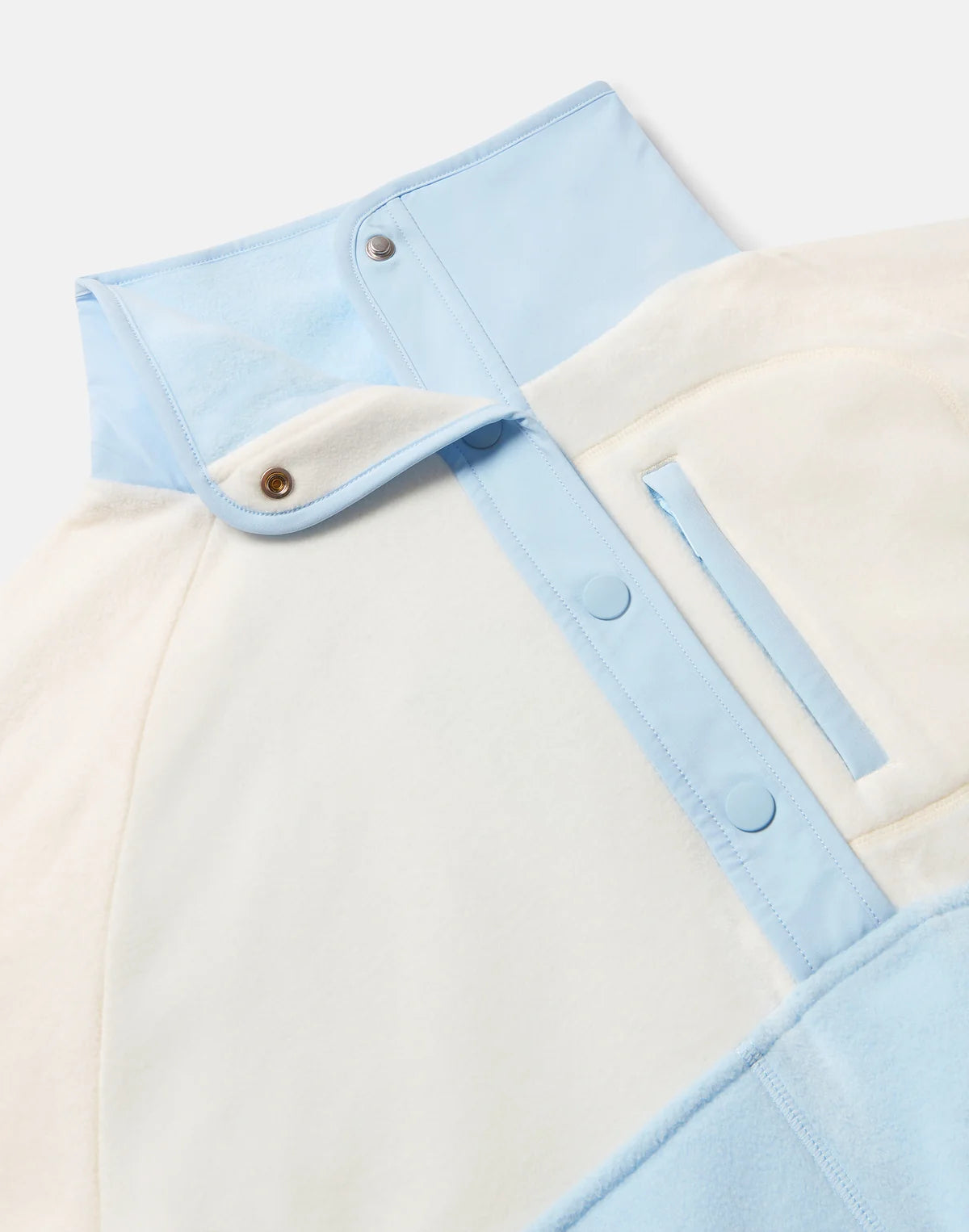Womens Snap Polar Fleece (Glacial Blue)