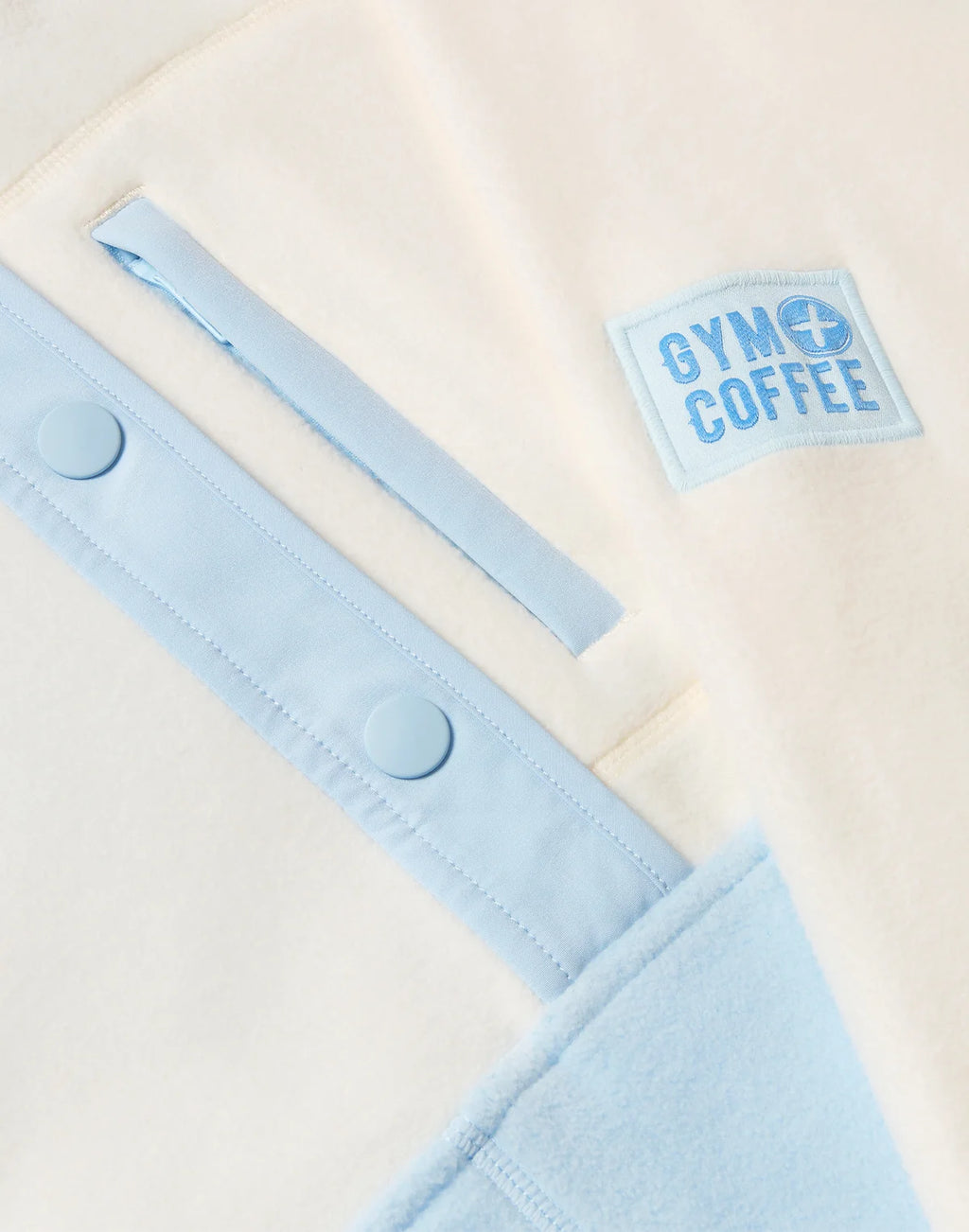 Womens Snap Polar Fleece (Glacial Blue)