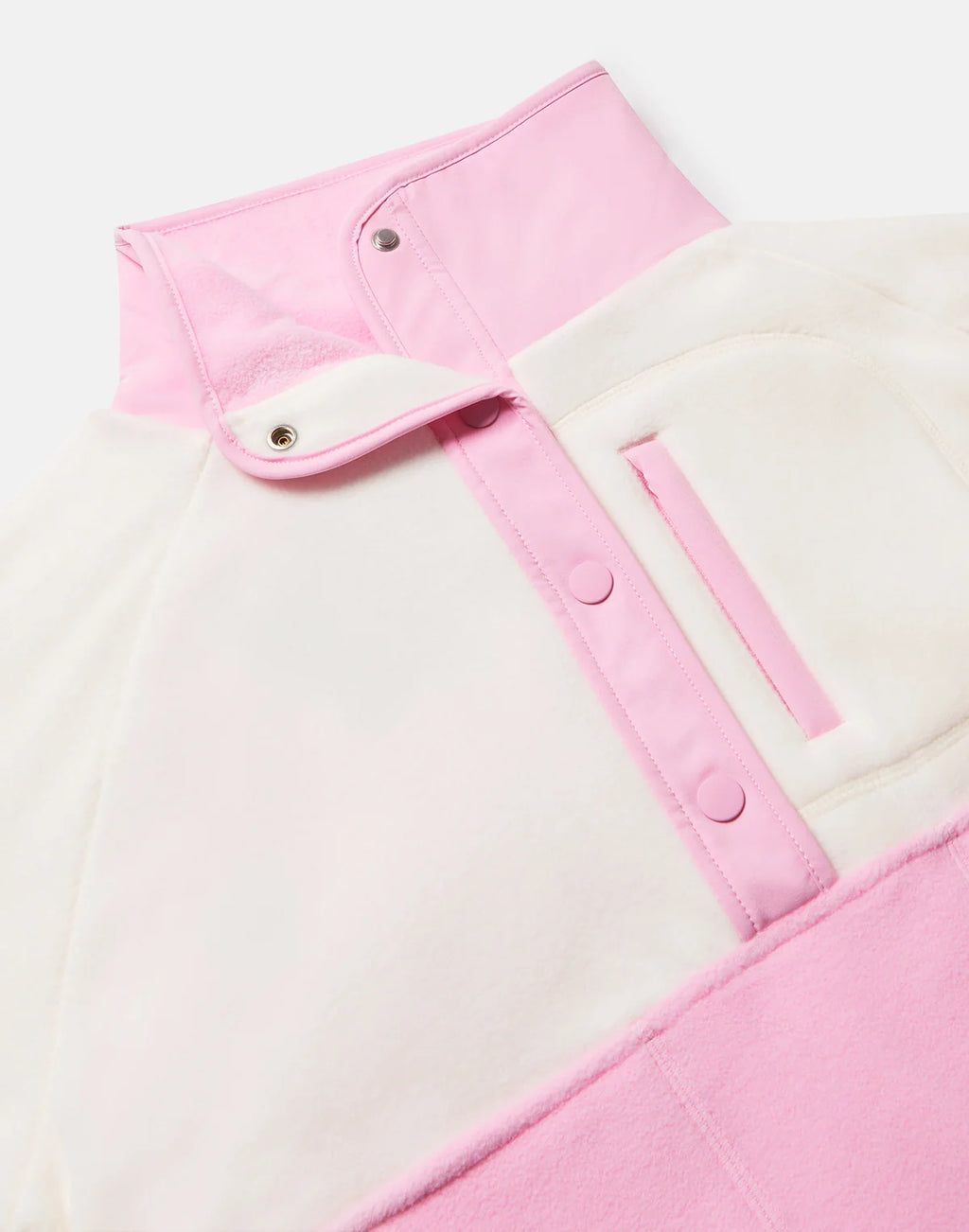 Womens Snap Collar Fleece (Pink Blossom)
