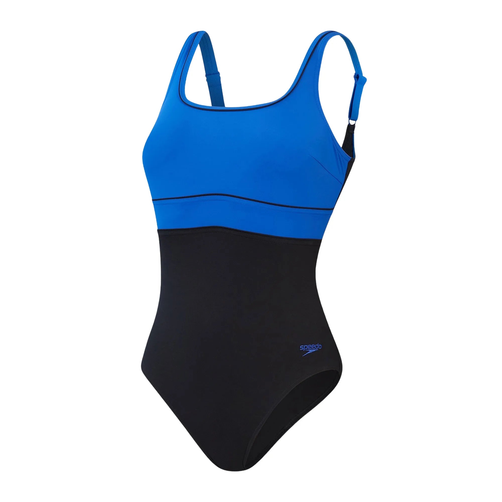 Womens Shaping Contour Eclipise Swimsuit (Blue/Black)