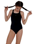 Girls Eco Endurance+ Medalist Swimsuit (Black)