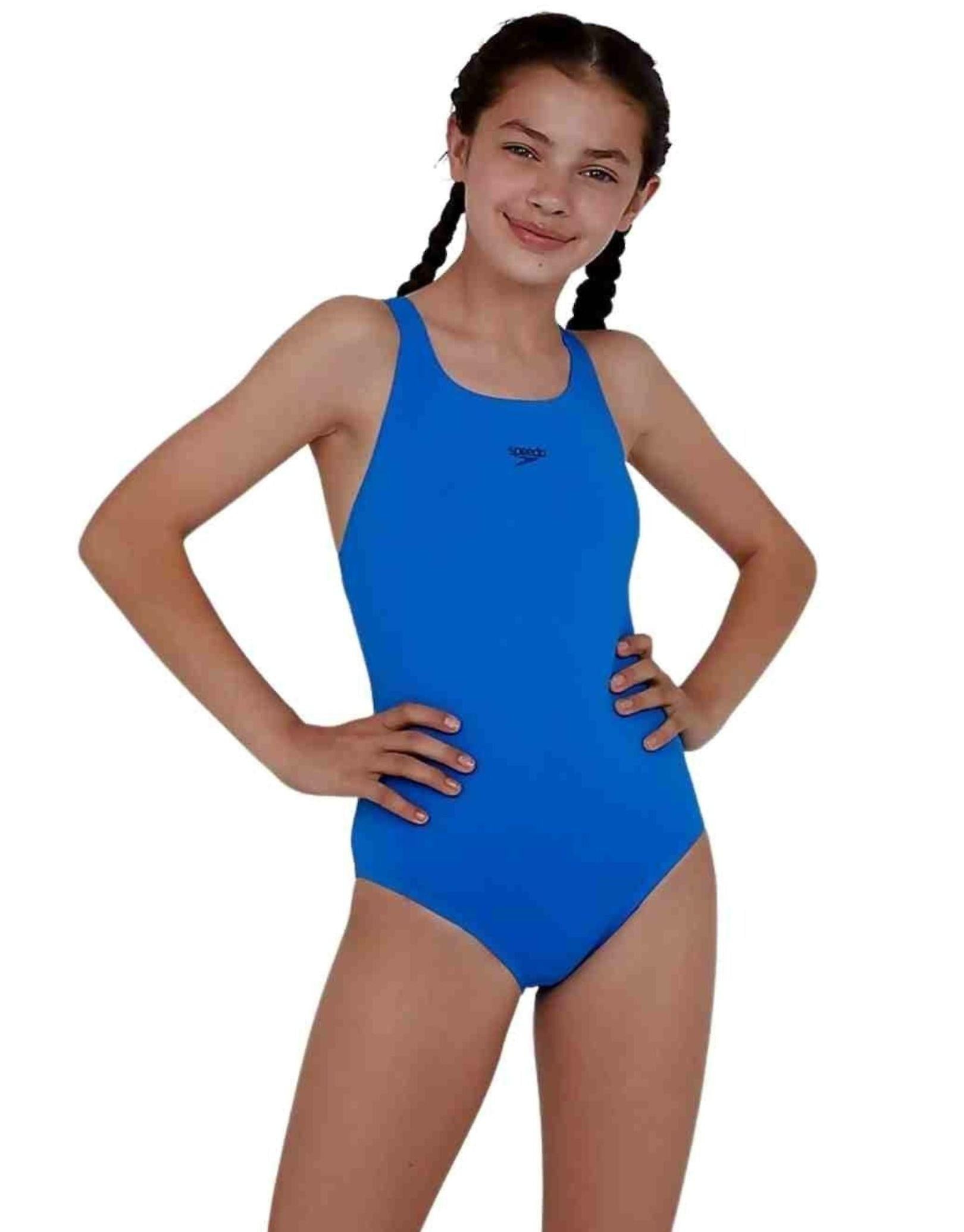 Girls Eco Endurance+ Medalist Swimsuit (Blue)