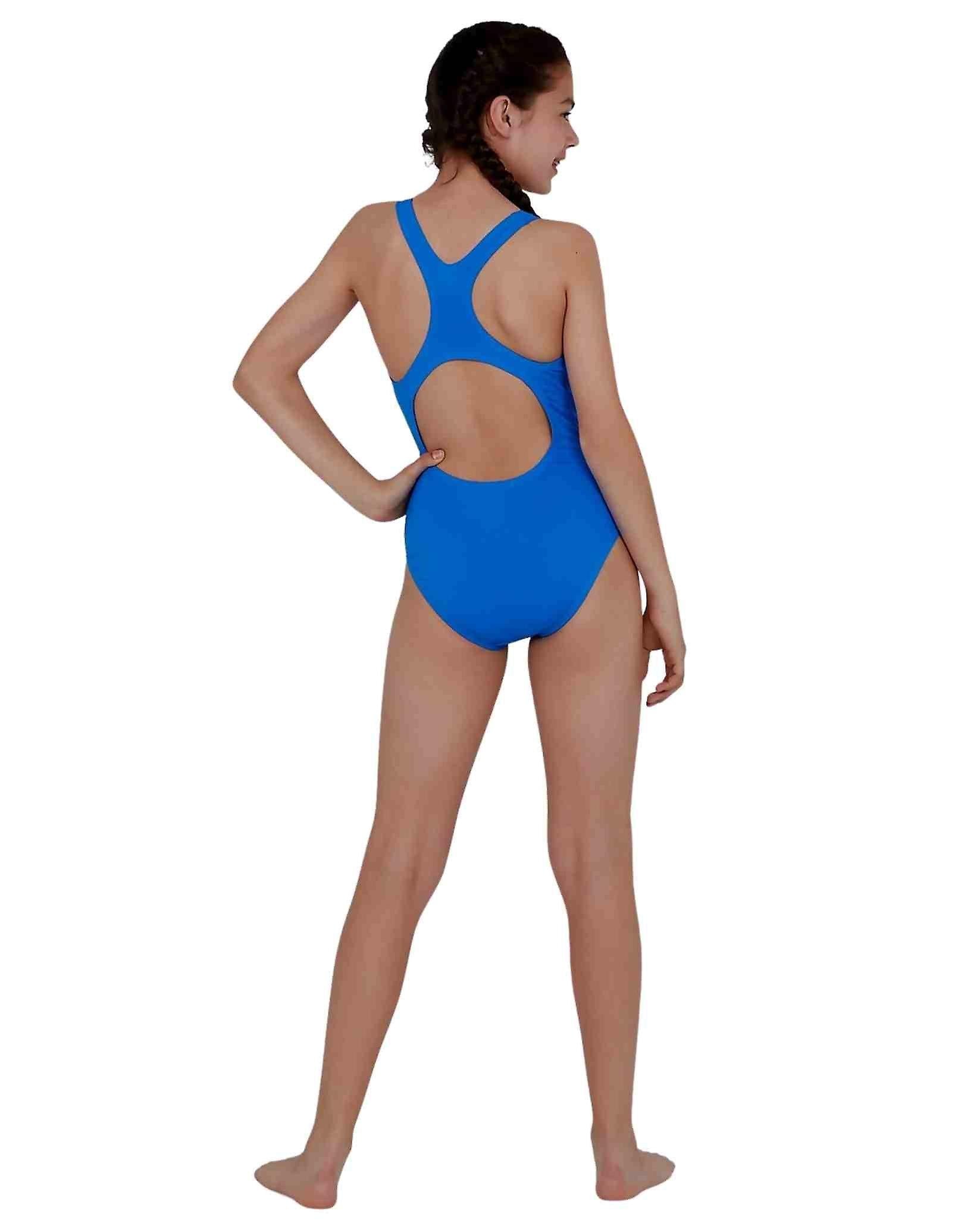 Girls Eco Endurance+ Medalist Swimsuit (Blue)
