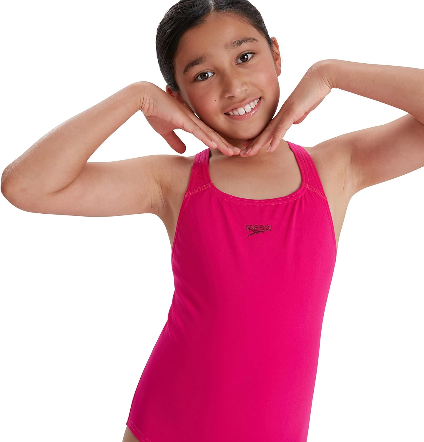 Girls Eco Endurance+ Medalist Swimsuit (Pink)