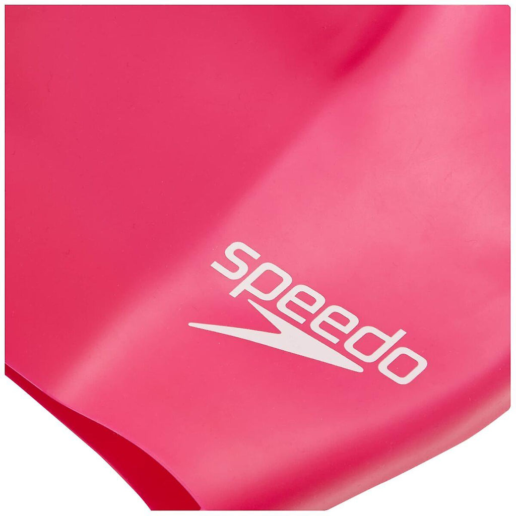 Long Hair Sillicone Swim Cap (Pink)