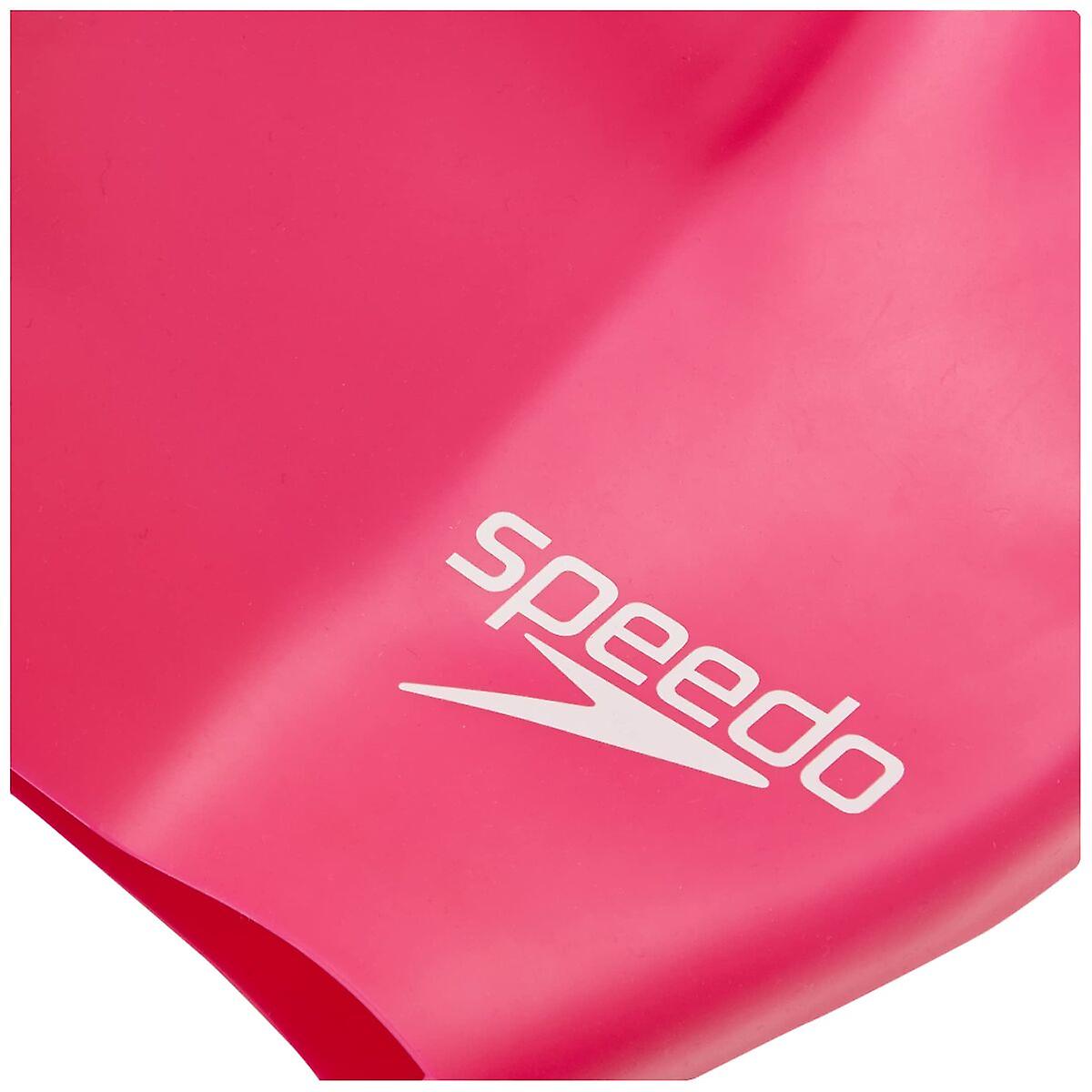 Long Hair Sillicone Swim Cap (Pink)