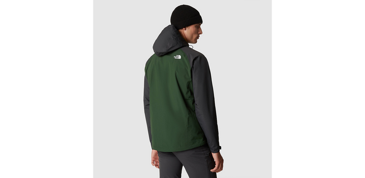 Mens Stratos Hooded Jacket (Pine Needle-Sulphur Moss-Asphalt Grey)