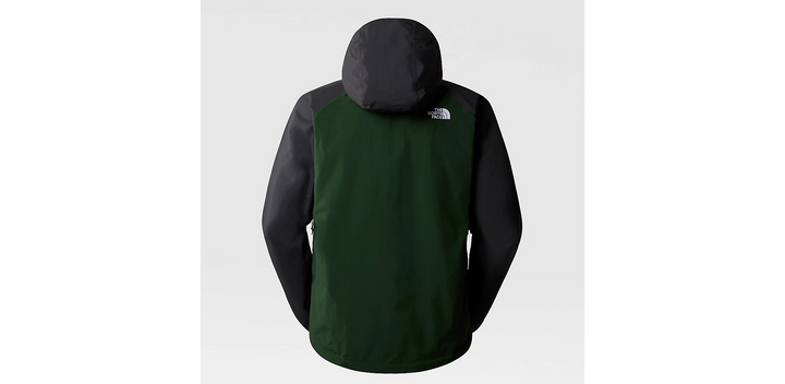 Mens Stratos Hooded Jacket (Pine Needle-Sulphur Moss-Asphalt Grey)