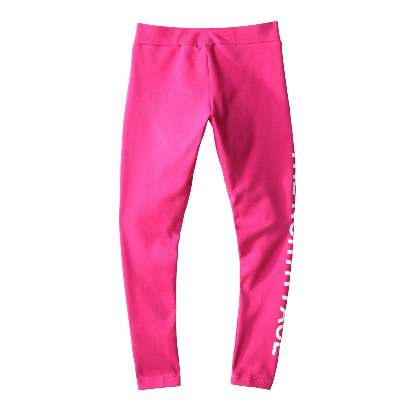 Girls Graphic Leggings (Fuschia)