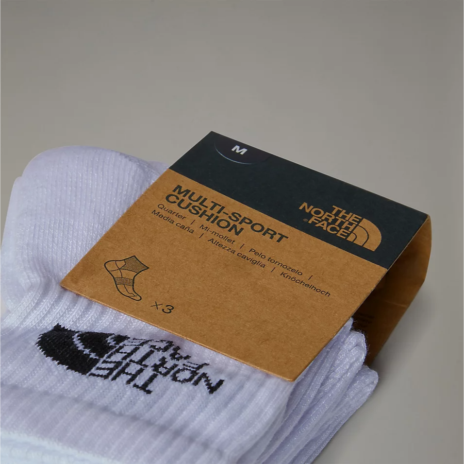 Multi Sport Cushion Quarter Socks (White)