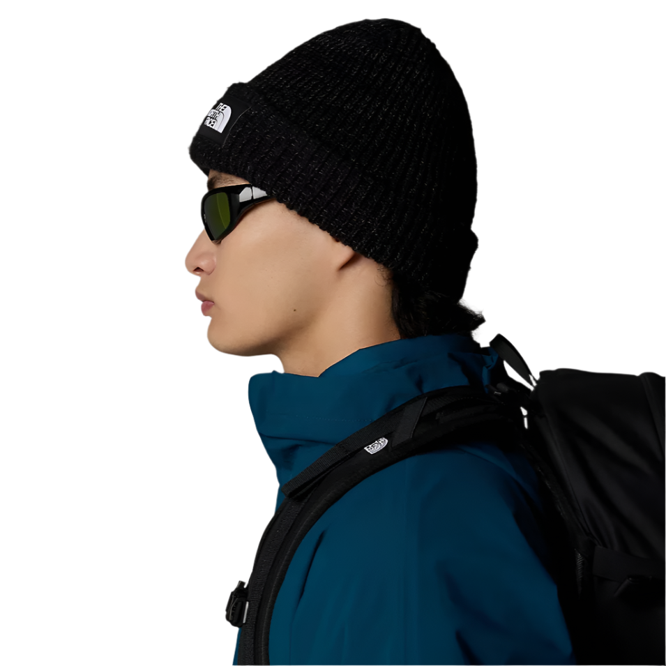 Salty Lined Beanie (Black)
