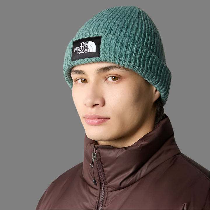 Salty Lined Beanie (Dark Sage)