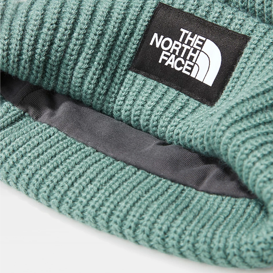 Salty Lined Beanie (Dark Sage)