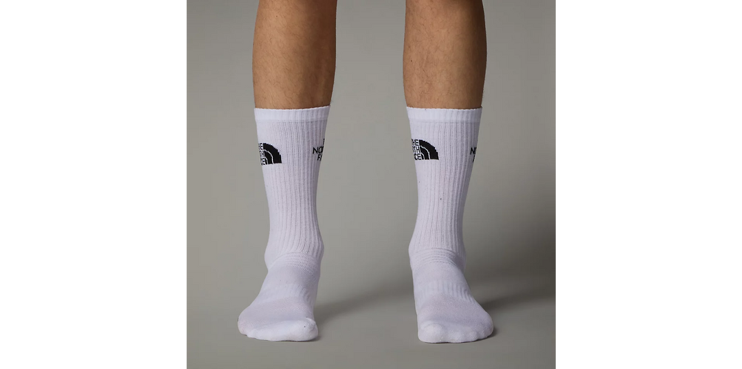 Multi Sport Cushion Crew Socks (White)