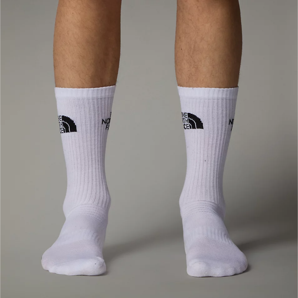 Multi Sport Cushion Crew Socks (White)