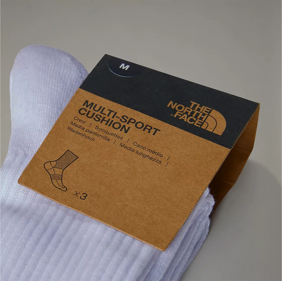 Multi Sport Cushion Crew Socks (White)