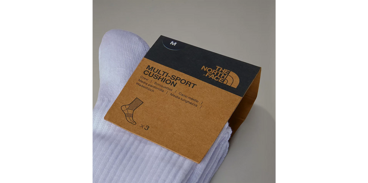 Multi Sport Cushion Crew Socks (White)