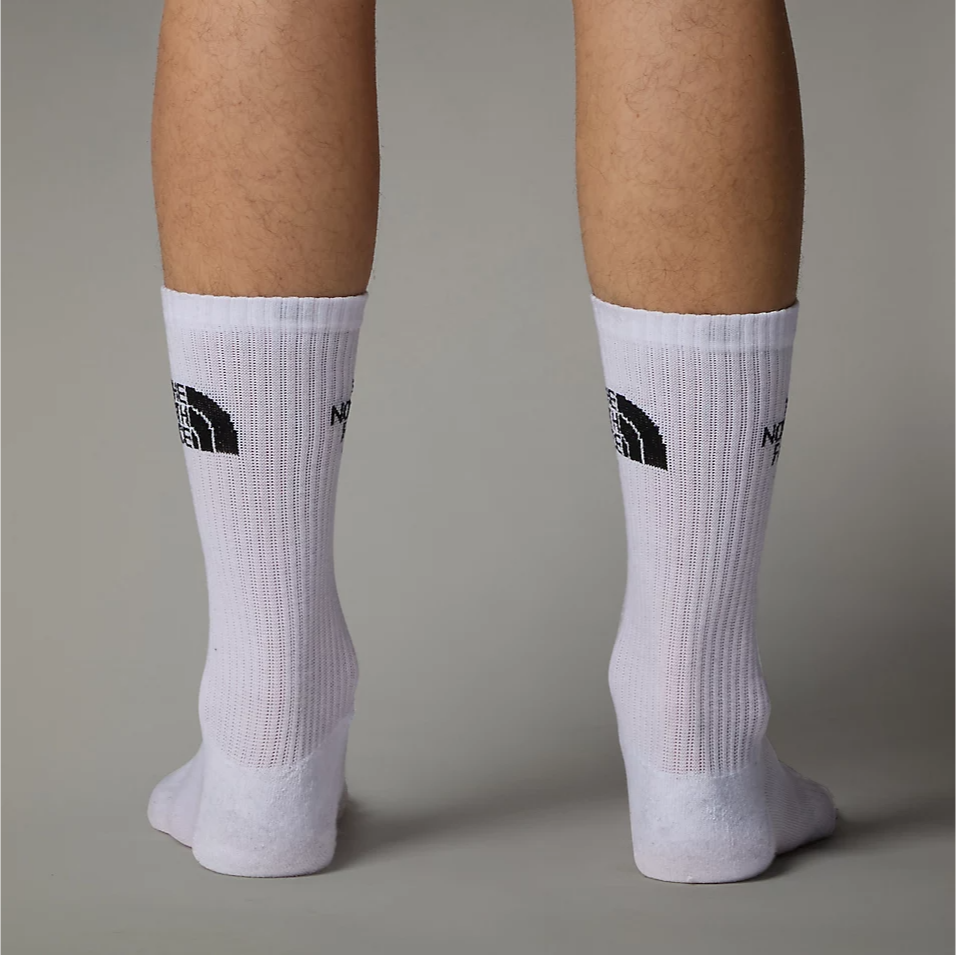 Multi Sport Cushion Crew Socks (White)