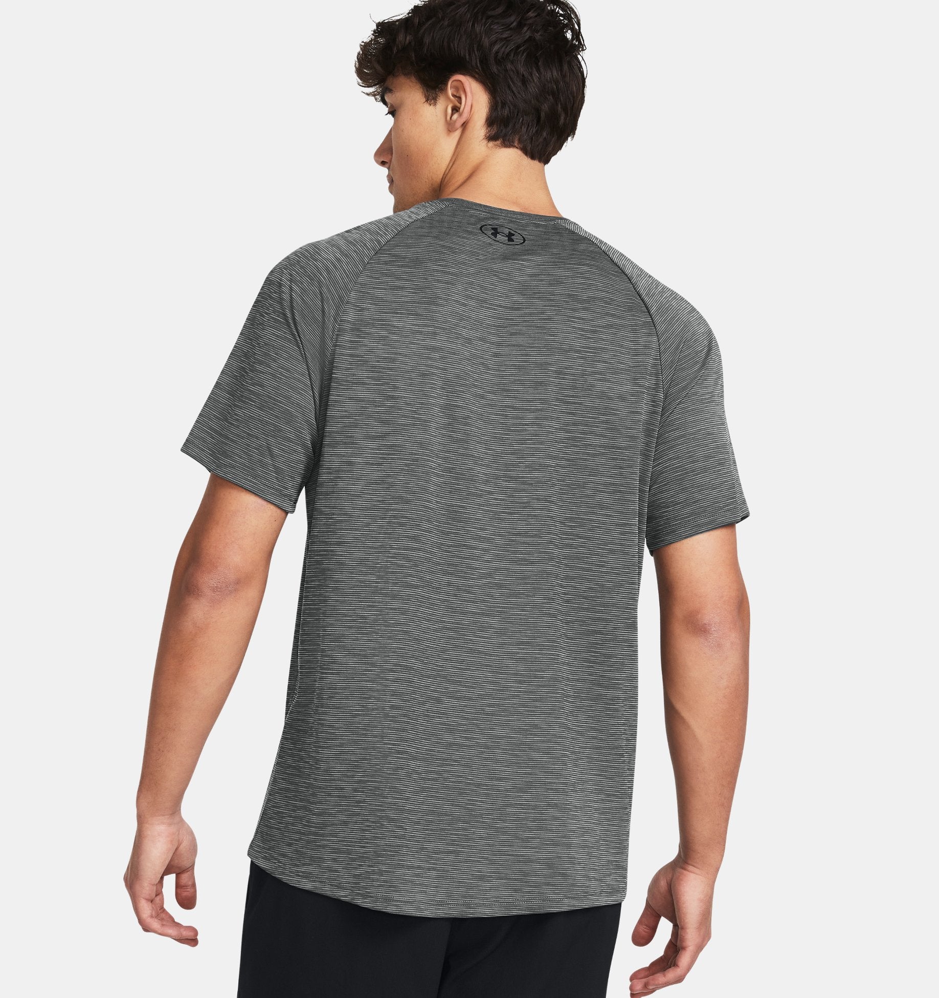 Mens Tech Textured T-Shirt (Grey)
