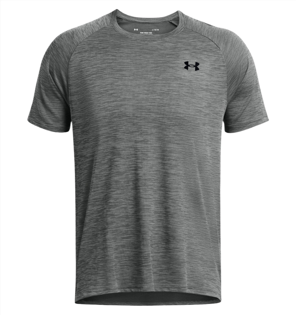 Mens Tech Textured T-Shirt (Grey)