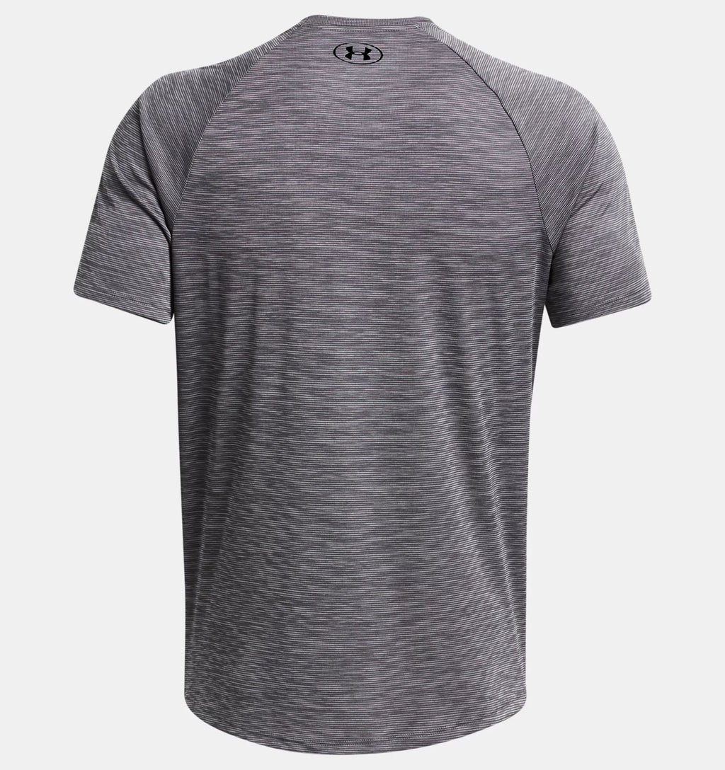 Mens Tech Textured T-Shirt (Grey)