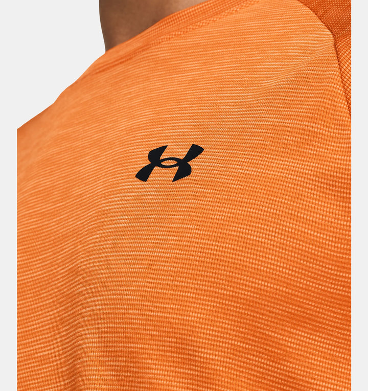 Mens Tech Textured T-Shirt (Orange)