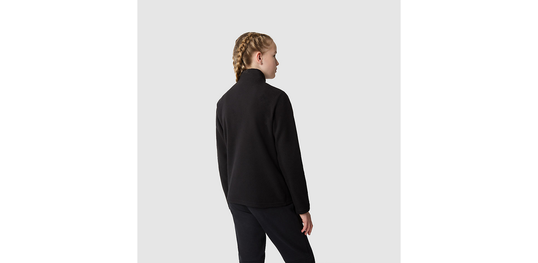 Teens Glacier 1/4 Zip Fleece (Black)