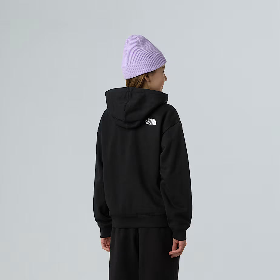Teens Essential Oversized Hoodie (Black)