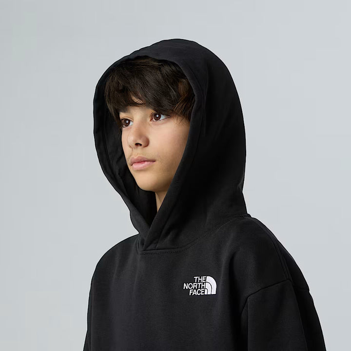 Teens Essential Oversized Hoodie (Black)