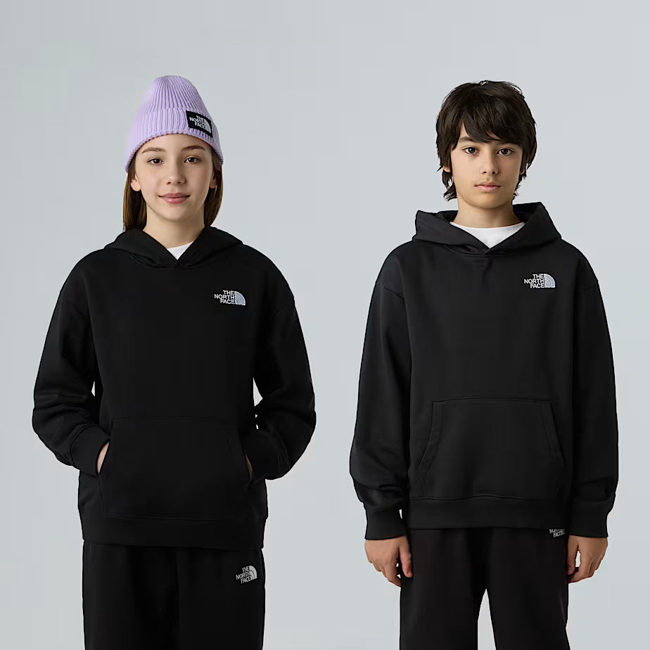 Teens Essential Oversized Hoodie (Black)