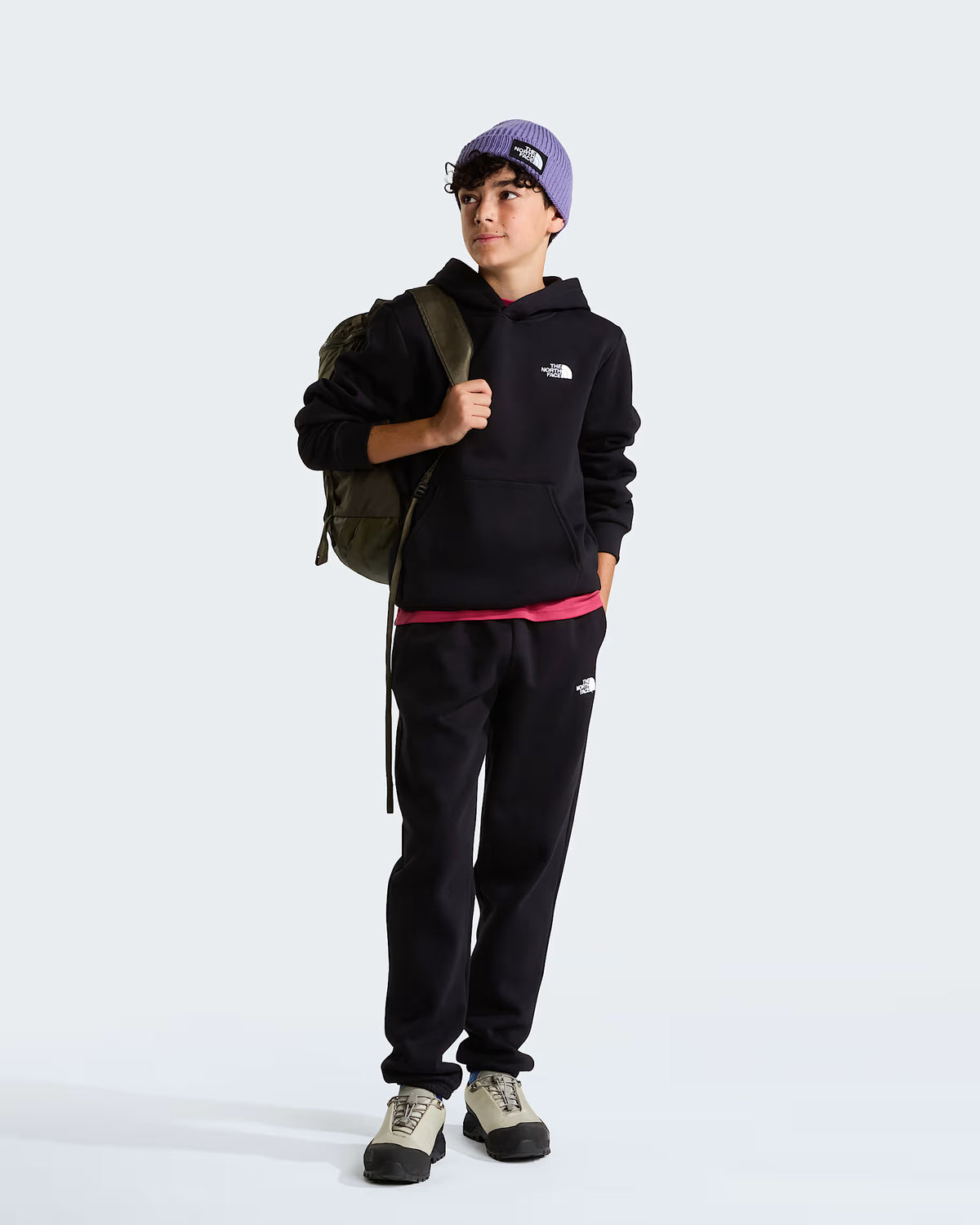 Teens Evolution Simple Dome Pullover Hoodie (Black)