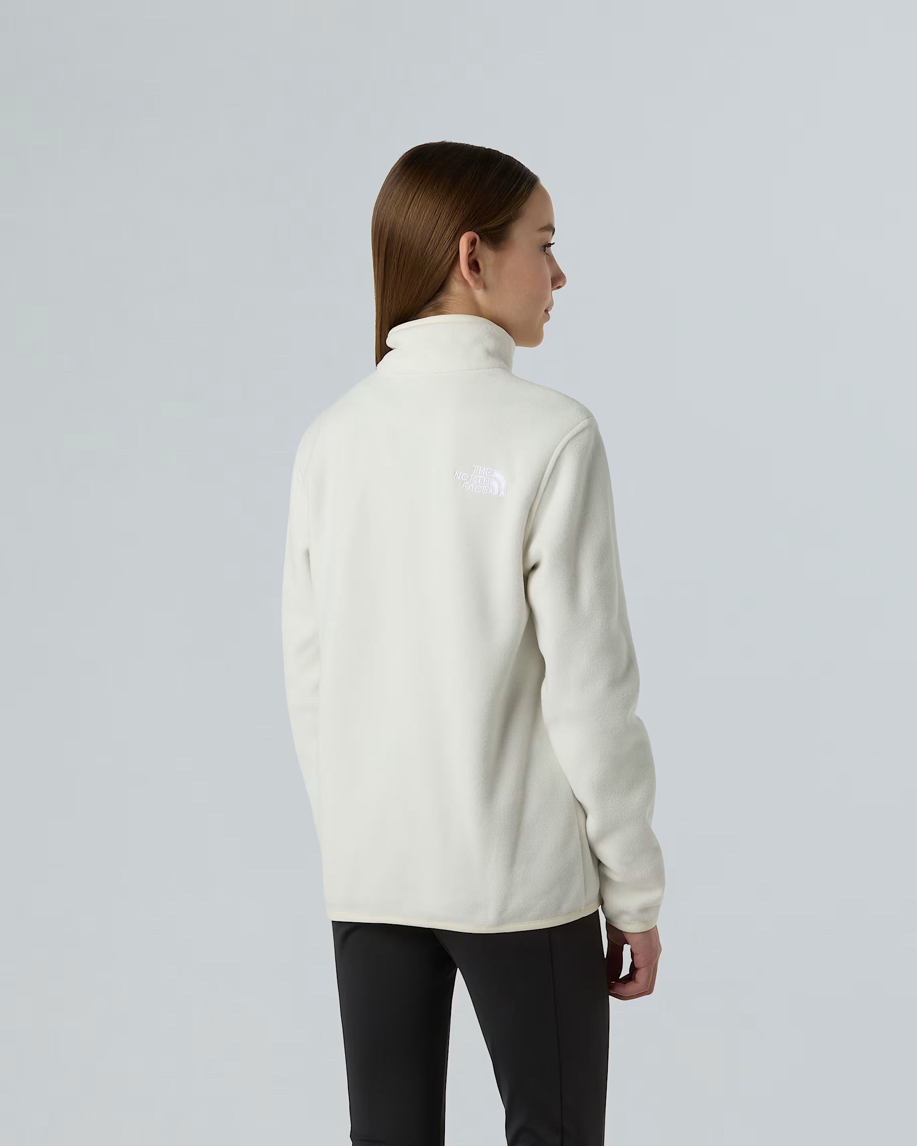 Teens Glacier 1/4 Zip Fleece (White Dune)