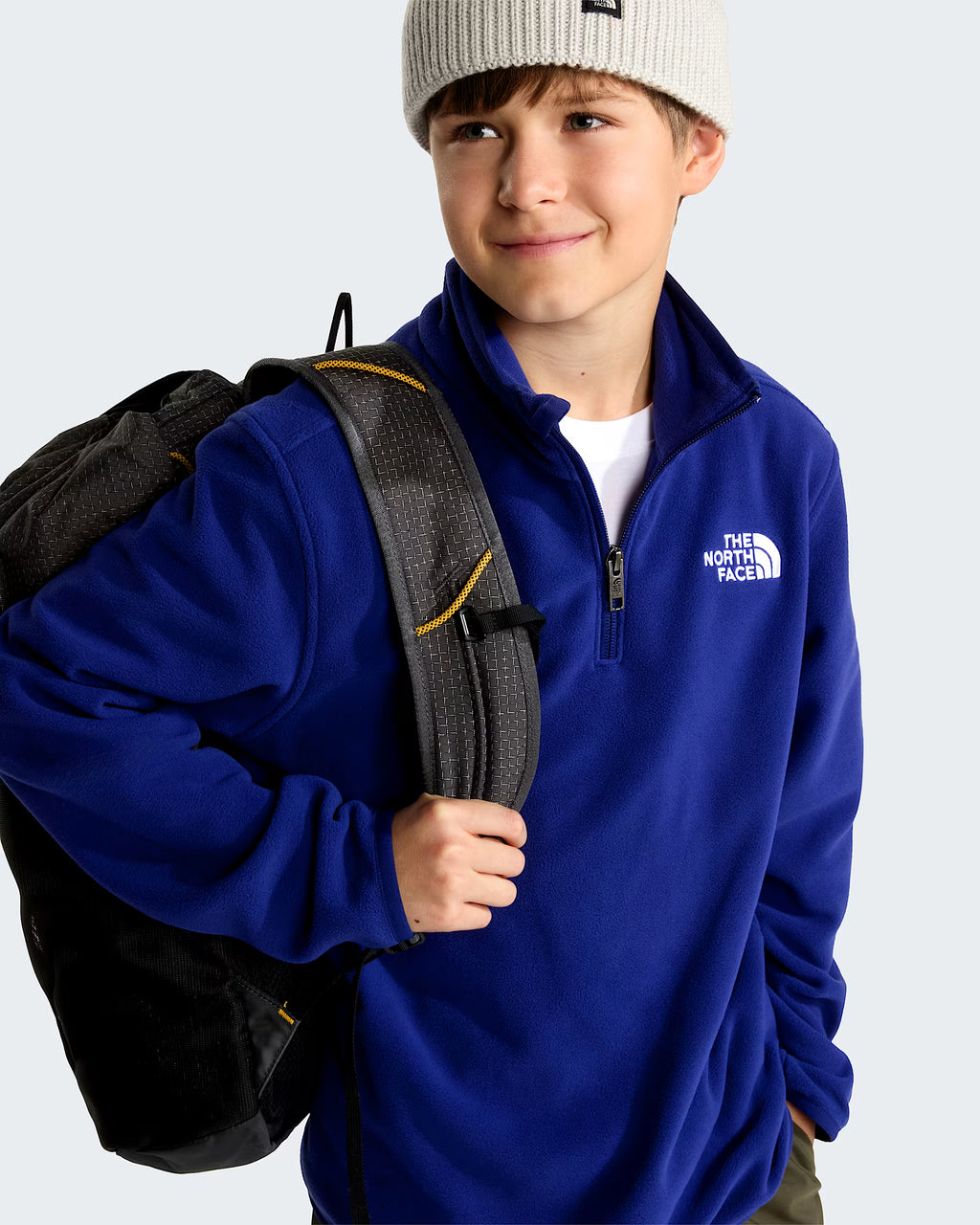 Teens Glacier 1/4 Zip Fleece (Bold Blue)