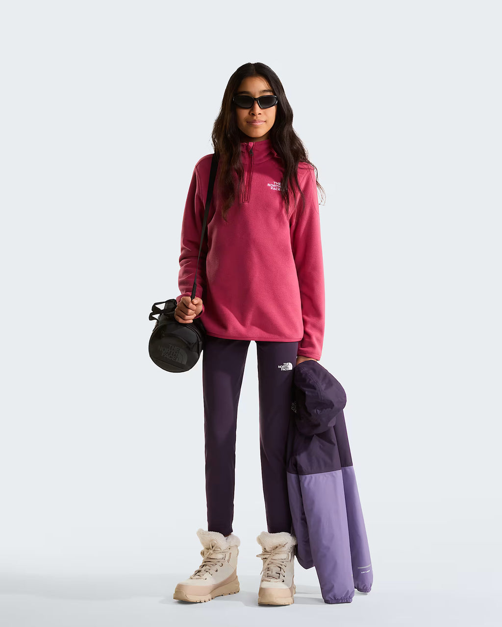 Teens Glacier 1/4 Zip Fleece (Fermented Clay)